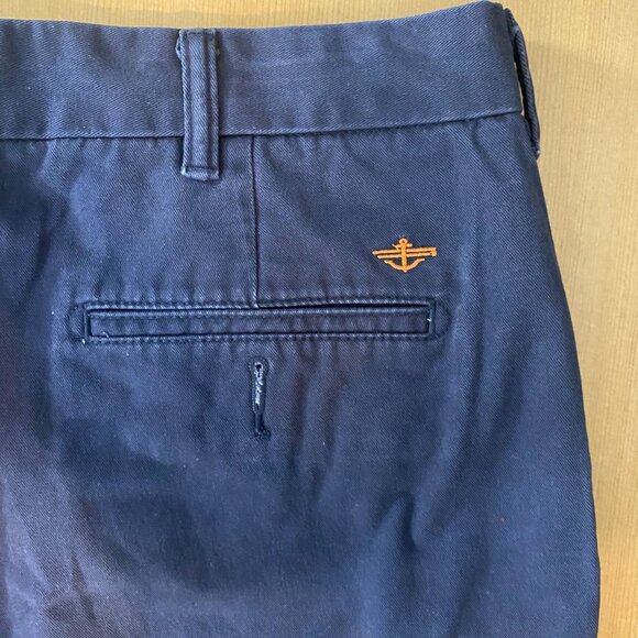 Dockers Mens Pants Size 40x32 Navy D3 Classic Chino Pure Khaki Casual Straight - Picture 2 of 5